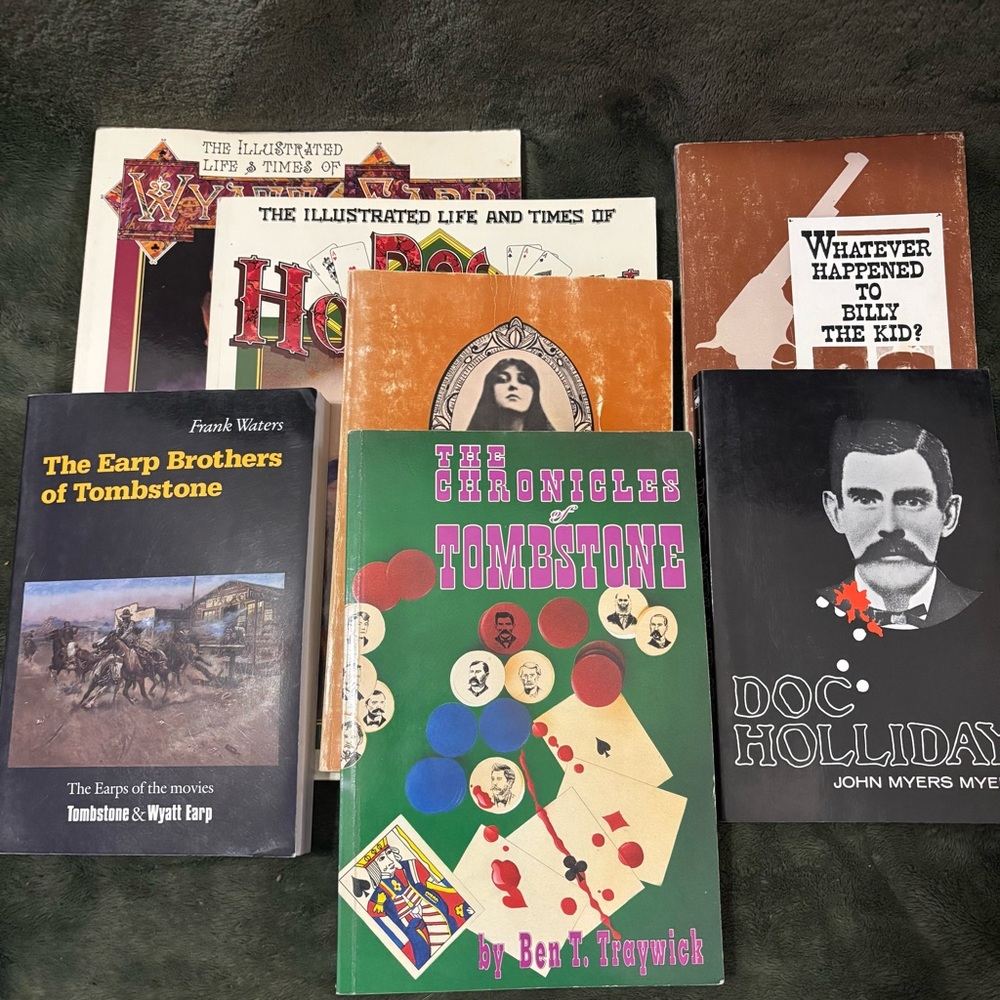 7 Tombstone Wyatt Earp Doc Holliday Billy The Kid Arizona History Book Lot